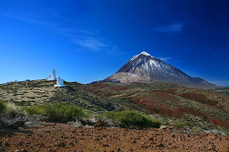 Teide und teneriffa observatorium foto