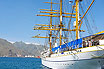 Eleganten Weissen Segelboot Auf Den Kanarischen Inseln