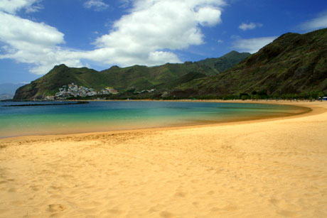 Beach and sea water at Tenerife photo